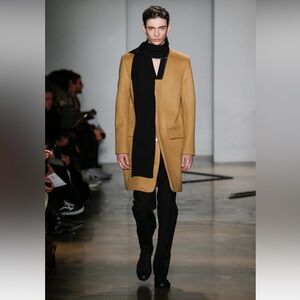 Tim Coppens Cashmere Peacoat Suit Coat Classy Business Jacket